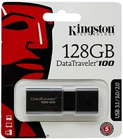 Флешка 128 GB Kingston DataTraveler 100 G3