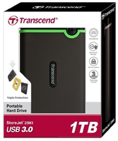 Внешний жесткий диск 1TB Transcend StoreJet USB 3.2